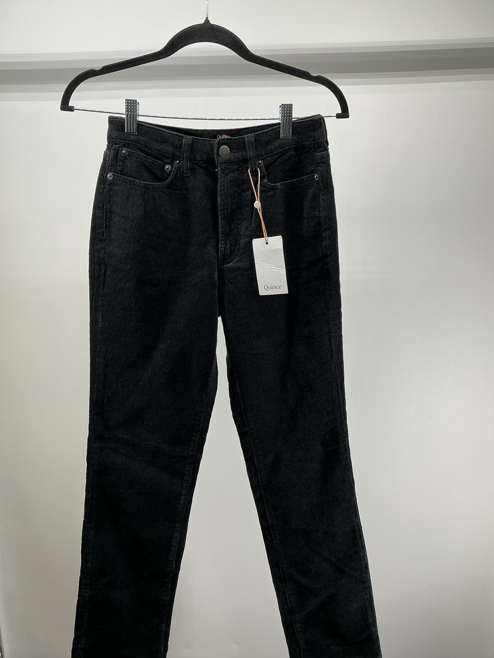 Organic Stretch Corduroy Straight Leg Pants - 28"